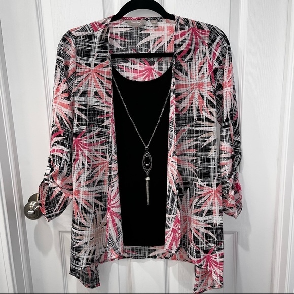 Coral Bay Faux-layered Tunic | Small - Picture 1 of 9